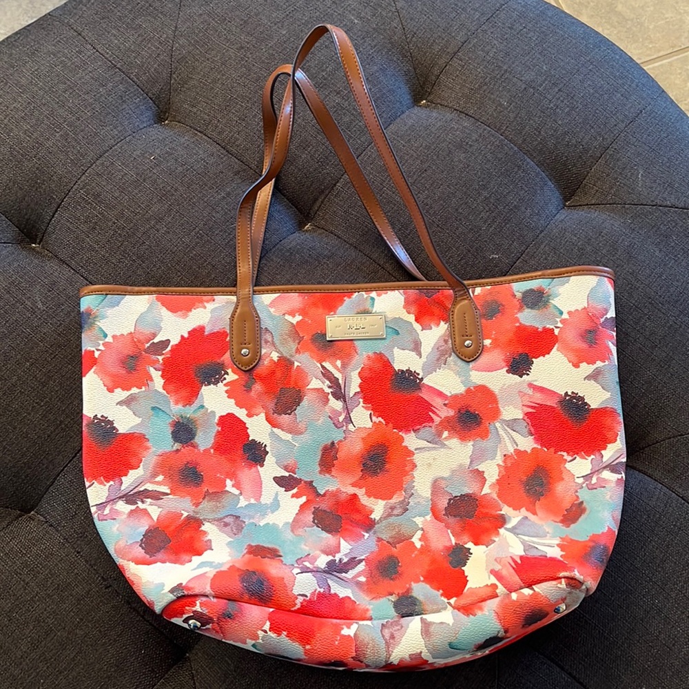Flowered Ralph Lauren Tote